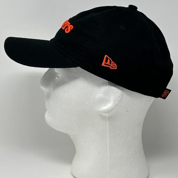San Francisco Giants Womens Dad Hat Baseball Cap New Era Strapback 6 Panel Black - Picture 6 of 9